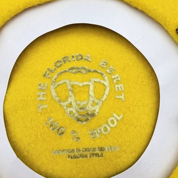 The Florida Beret Women's 100% Wool Beaded Embroidered Beret - OS - Picture 5 of 5